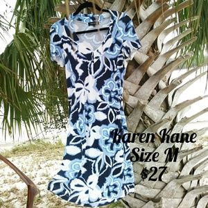 Karen Kane Tropical Short Sleeve Shift Dress